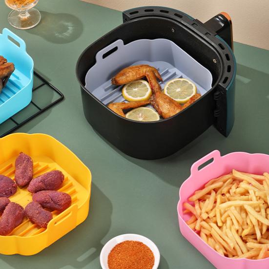 Practical Easy To Clean Multipurpose Grease-proof Microwave Safe Air Fryers Pot Kitchen Accessories Air Fryers Pot