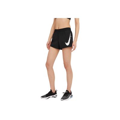 Swoosh Run с эластичной резинкой на талии, повседневные спортивные шорты, женские плавки, черные CZ9316-010