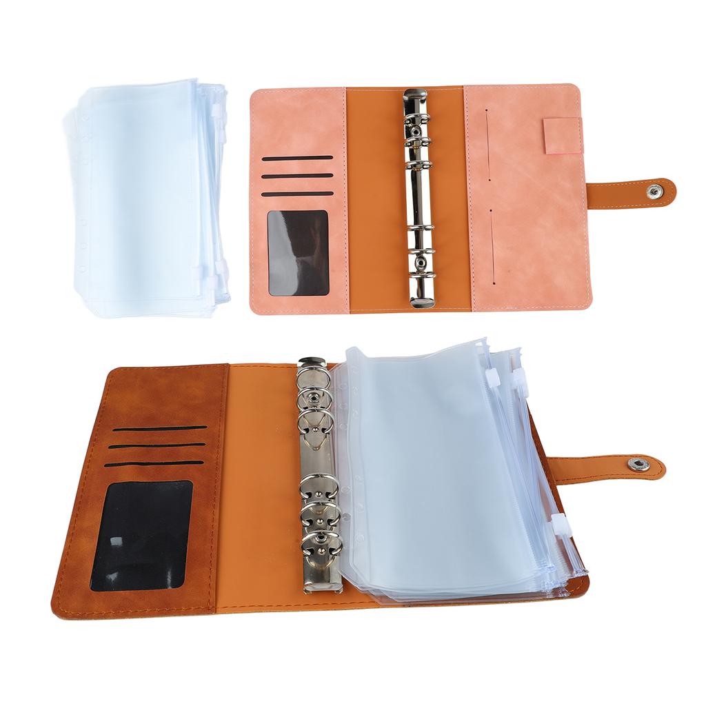 Бюджетный А6 с несколькими карманами, кольцами из нержавеющей стали, обложкой из искусственной кожи для офиса