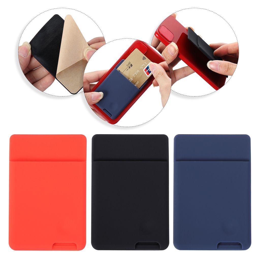 Самоклеящийся держатель для кредитных карт, чехол для мобильного телефона, наклейка для карточек, чехол-кошелек для телефона