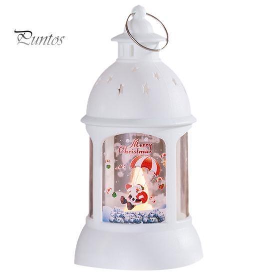 Рождественская светодиодная лампа Tealight, мягкое мерцание, питание от батареи, портативный фонарь Санта-Клауса, подвесной орнамент