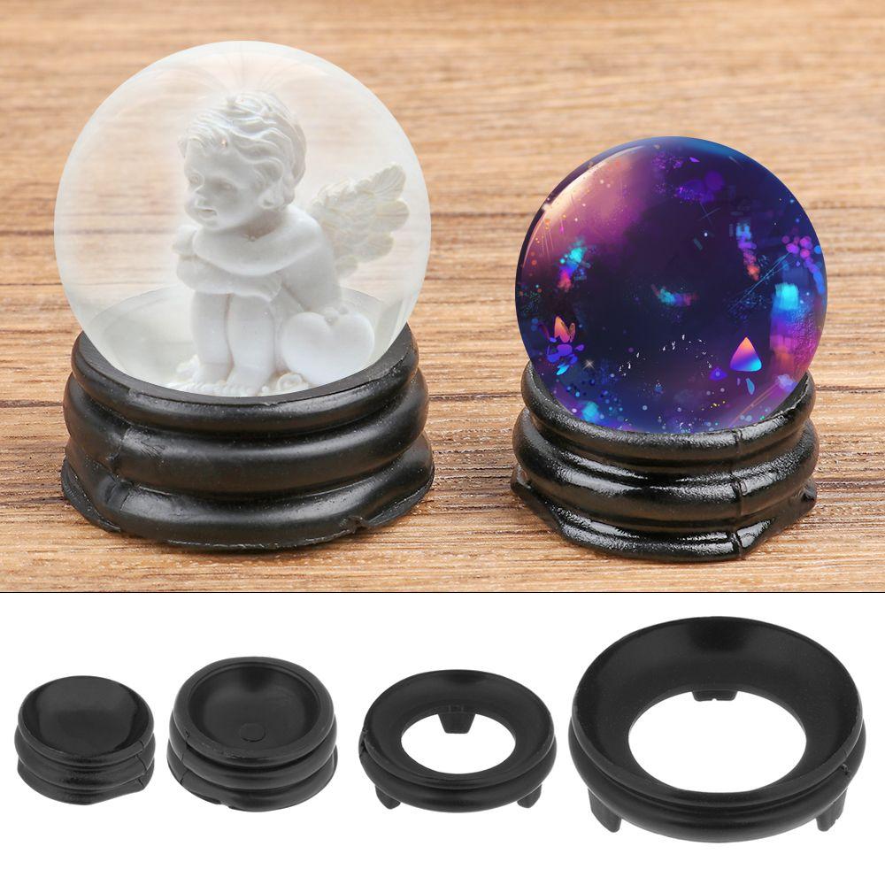 Home Decoration Walnut Pedestal Stand Ostrich Egg Tray Sculpture Crafts Crystal Ball Display Base