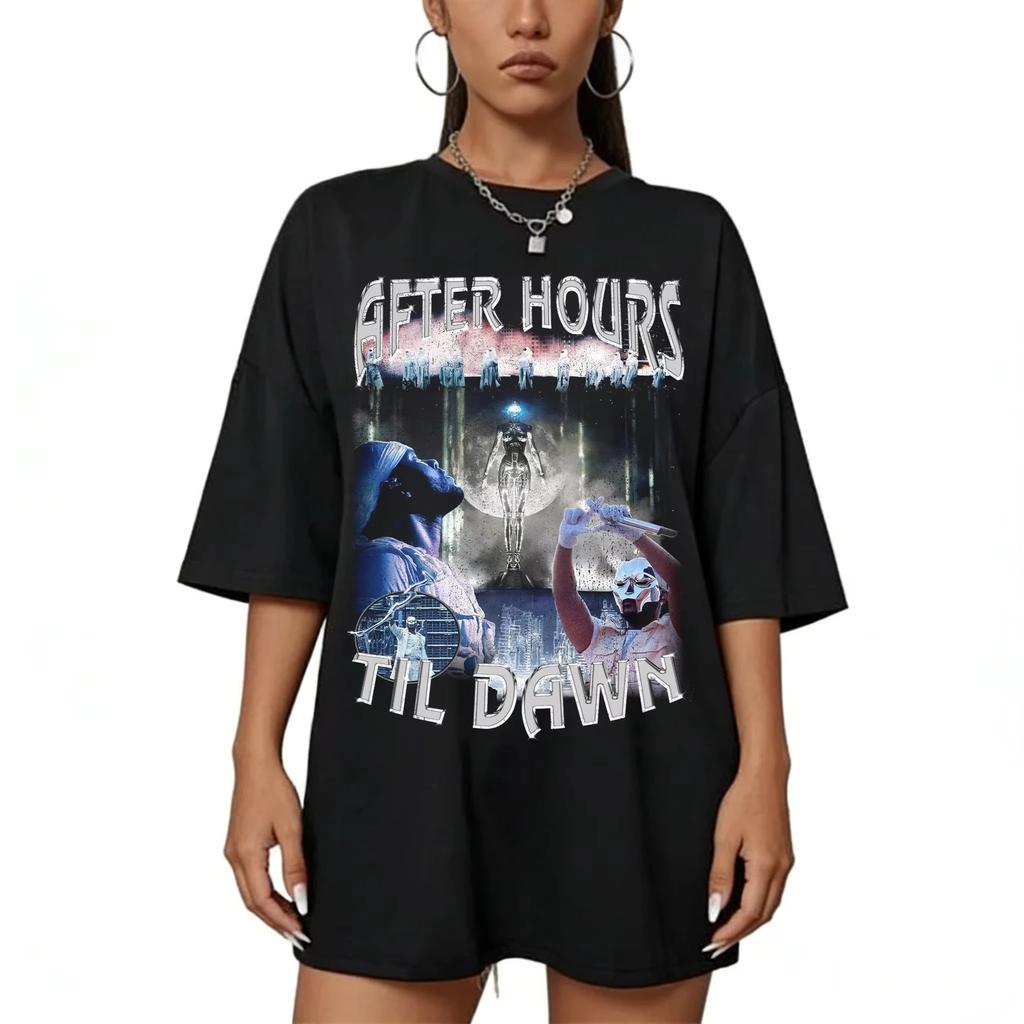 New The Weeknd 2026 After Hours Til Dawn World Tour Cotton Short Sleeves Tshirt Gift for Fans Unisex RB Style Tee Tops
