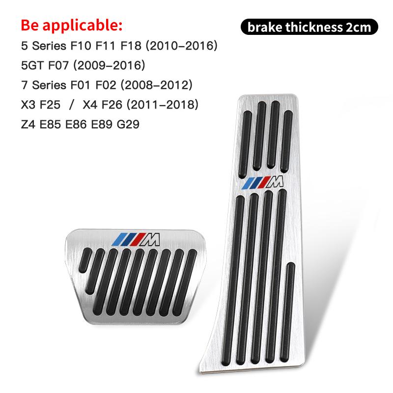 BMW M Power Pedal Cover Aluminum Alloy Non-Slip Accessories For BMW M E90 E60 F30 F10 E39 E36 F20 G30 G20 E87 E92 E91 /Sticker GG8