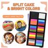 10Grids Colors Face Painting Body Paint Makeup Rainbow Water-based Colorful Painting Set Christmas Palette for Adults and Kids