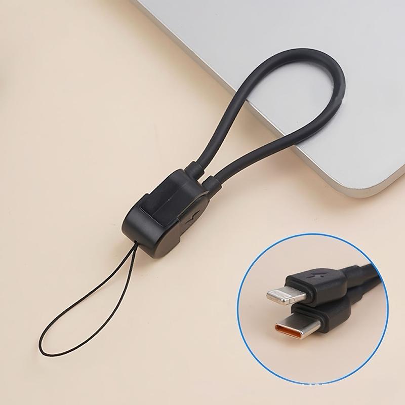 Кабель Type-C для быстрой зарядки Usb-C Короткий брелок Кабель для передачи данных Для Lightning Для iPhone Для Android Мобильный телефон Планшет Аксессуары