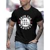 Save The Manual Print T-shirt Men's Creative T-shirts Funny Men Short Sleeve Tops Round Neck Trendy Street Men's Clothing Tops