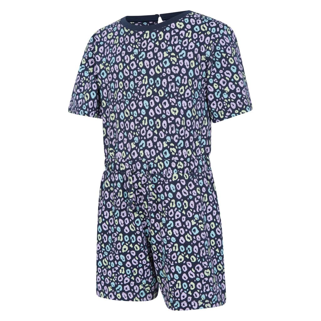 Mountain Warehouse Girls Poppy Animal Print Organic Playsuit