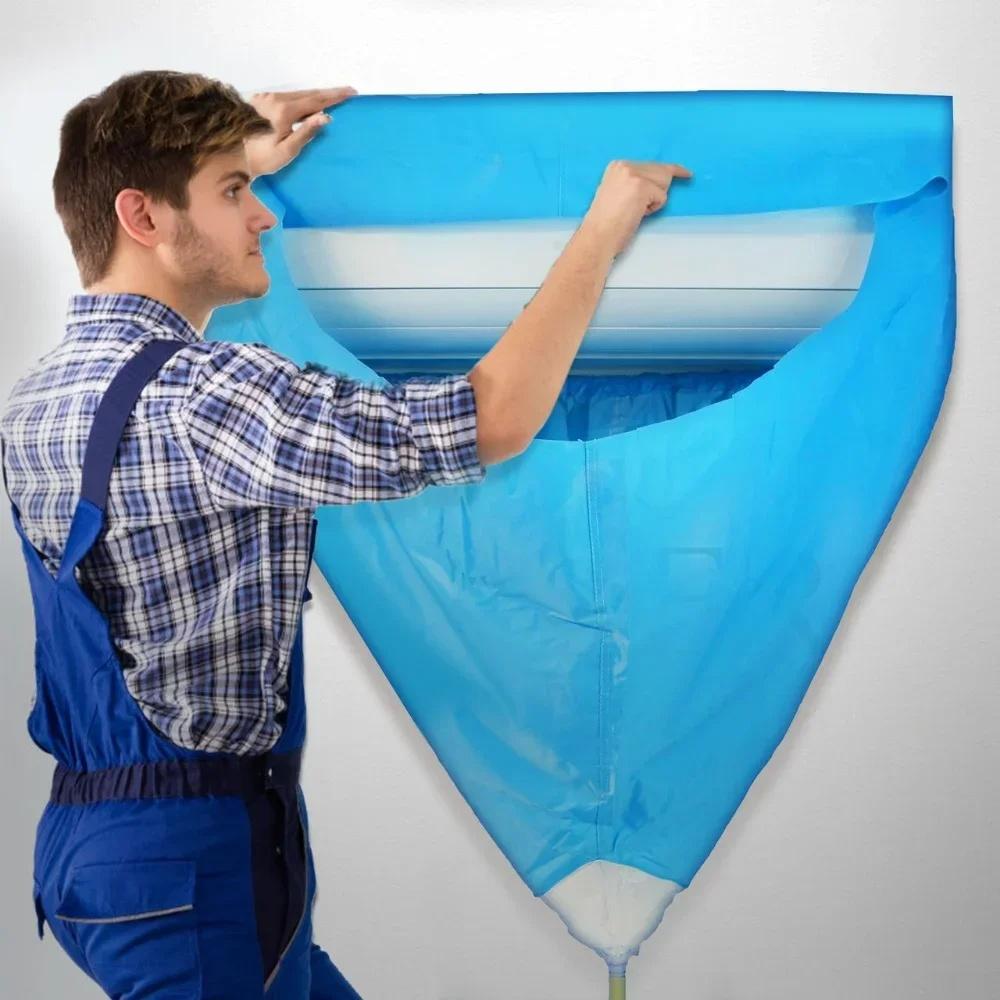 2.4/3.2м Домашний Кондиционер Водозащитный Чехол Полный Набор Инструментов для Чистки с Водопроводной Трубой Водонепроницаемый Чехол для Чистки Кондиционера