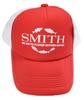 SMITH LTD Белая сетчатая кепка №02 SM WRDWH Красная