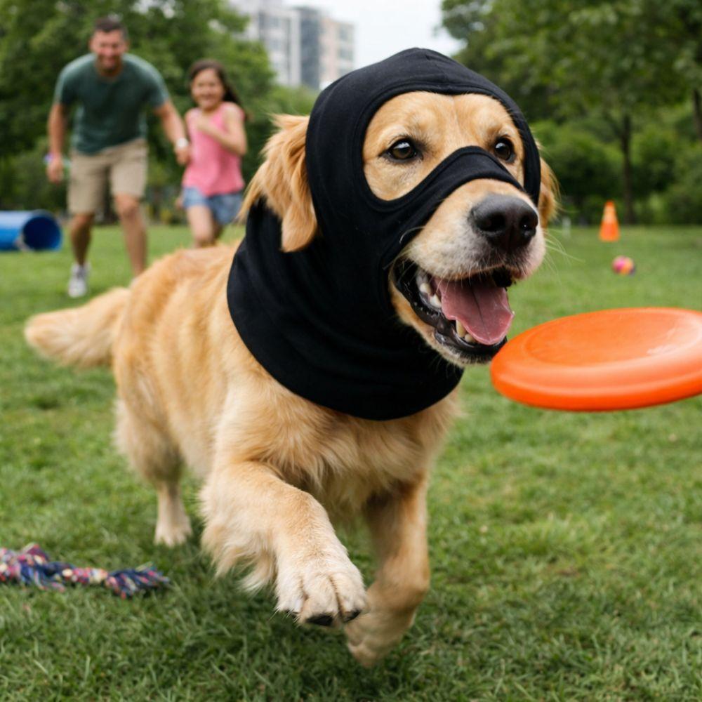 Elastic Dog Face Mask Breathable Anti-Freezing Pet Head Cover Comfortable Soft Warm Dog Calming Earmuffs Pet Supplies