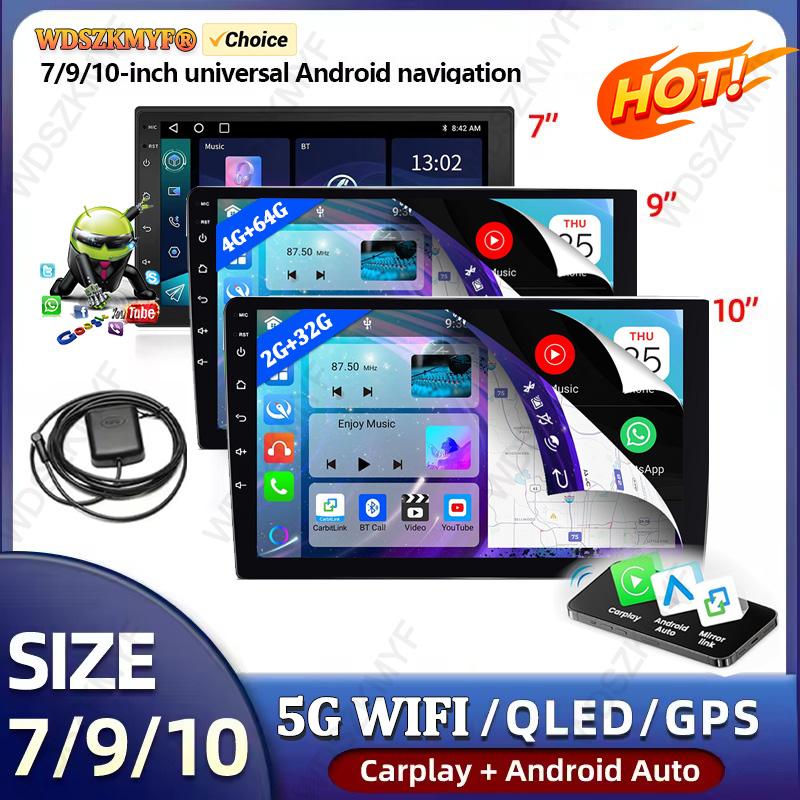 7"/9"/10" Универсальный 2Din Автомобильный Радиоприемник 4 ГБ Android 13 Carplay Android Auto GPS BT Автомобильные мультимедиа Интеллектуальные Автомобильные Системы