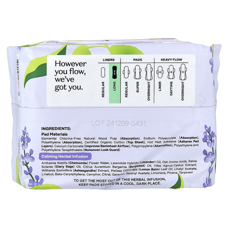 Organic Calming Herbal Infusion, Long Liners, 30 Count