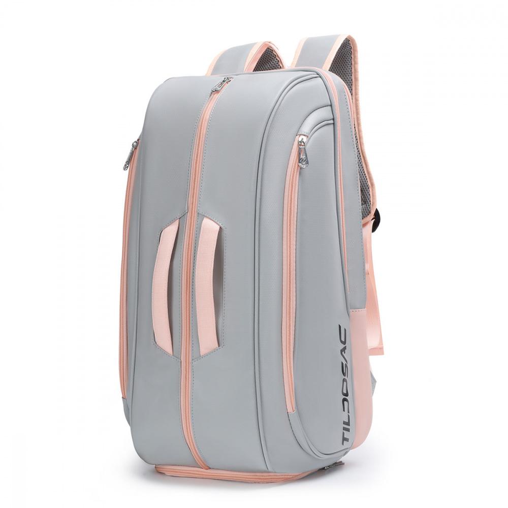 Multifunctional Badminton Pickleball Tennis Backpack With Shoe Compartment Large Capacity