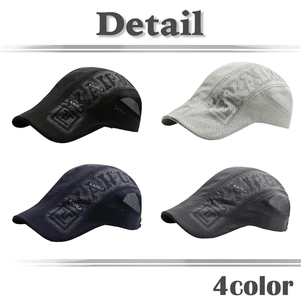 Кепка охотничья сетчатая WHITE FANG для Quick CA465 Спорт, Бег, Легкая, Быстросохнущая, Мужская (Темно-серый)