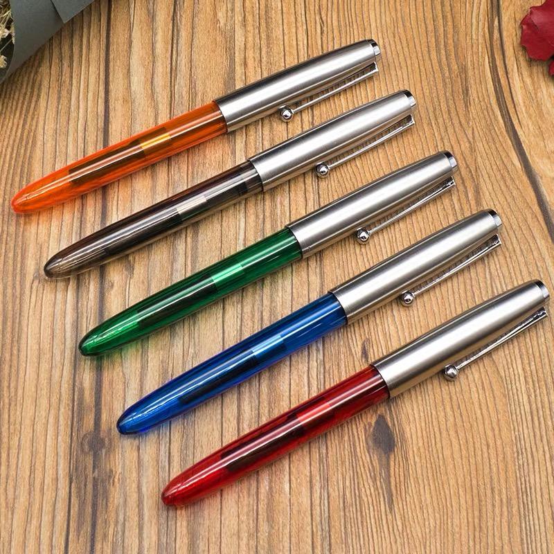 Перьевая ручка Jinhao 51A Прозрачный цвет EF/F перо Роскошная Элегантная Чернильные ручки для каллиграфии Школьные Офисные принадлежности Канцелярские товары PK 9019