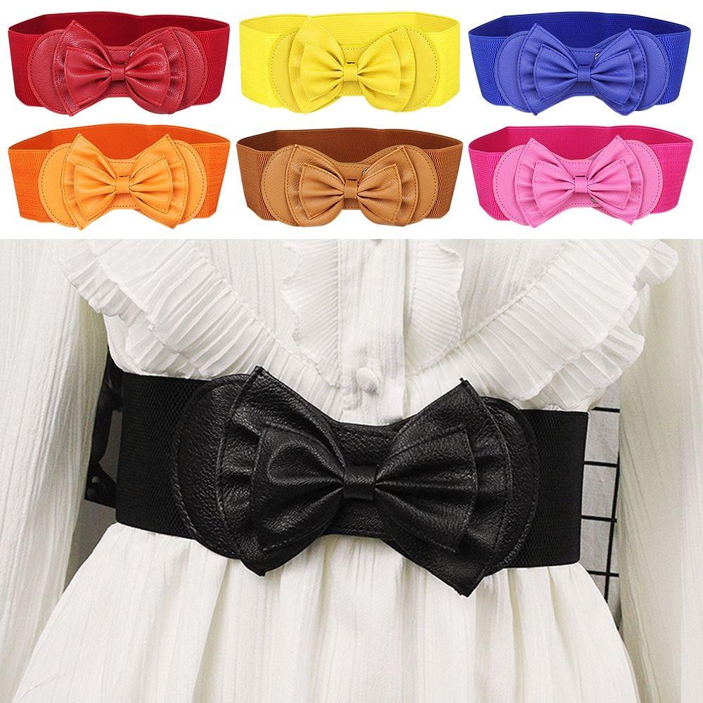 Elegant Waist Belts Women Waistband Waist Strap Elastic Belts Stretch