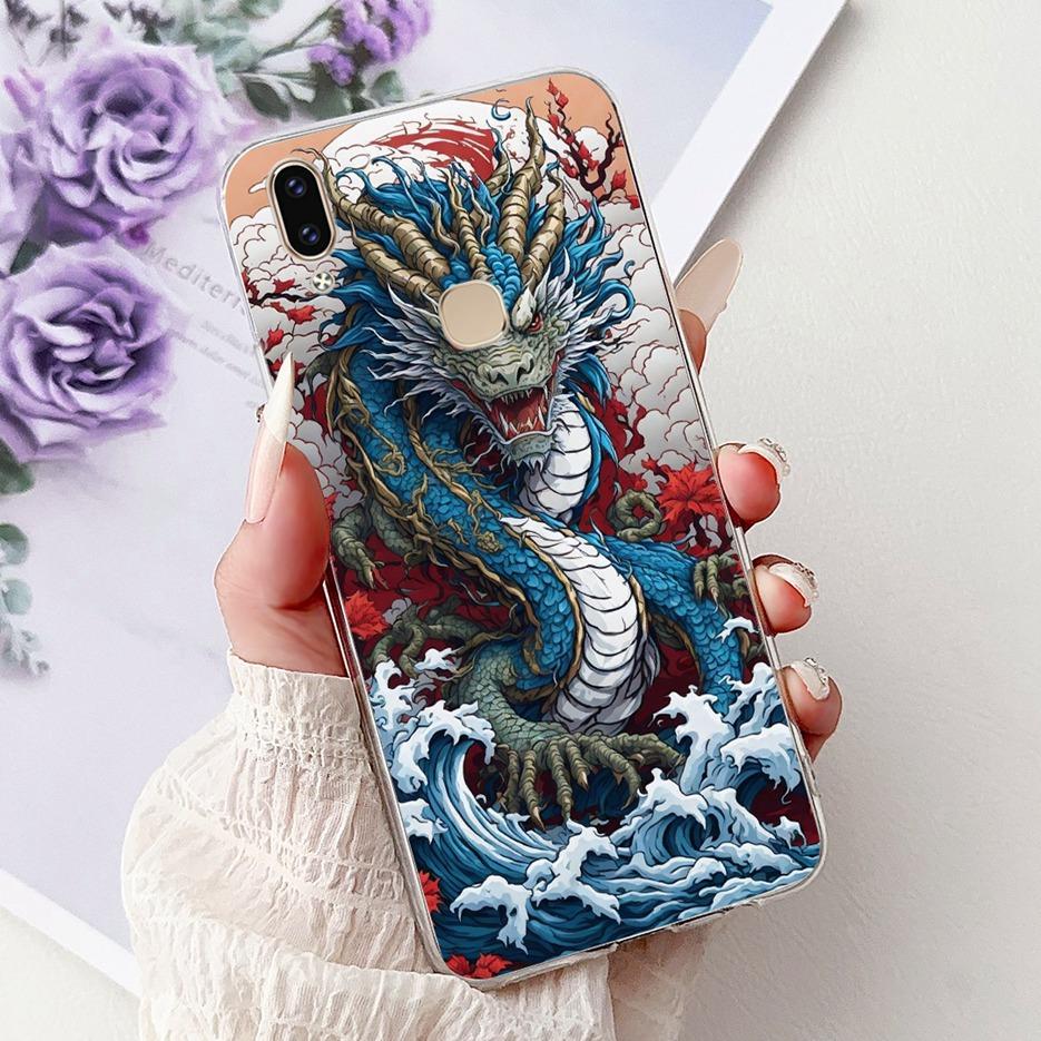 Чехол для Vivo V9 Youth 1727 1726 Милый Чехол с Рисунком Сердечка Мягкий Тонкий Чехол для Телефона Для Vivo Y85 Y89 V 9 Youth VivoV9 6GB Fundas