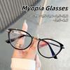 Advanced Retro Cat Eye Myopia Glasses Elegant Unisex Ultra Light Comfortable Blue Light Blocking Protect Eyes Eyewear 0 To -4.0