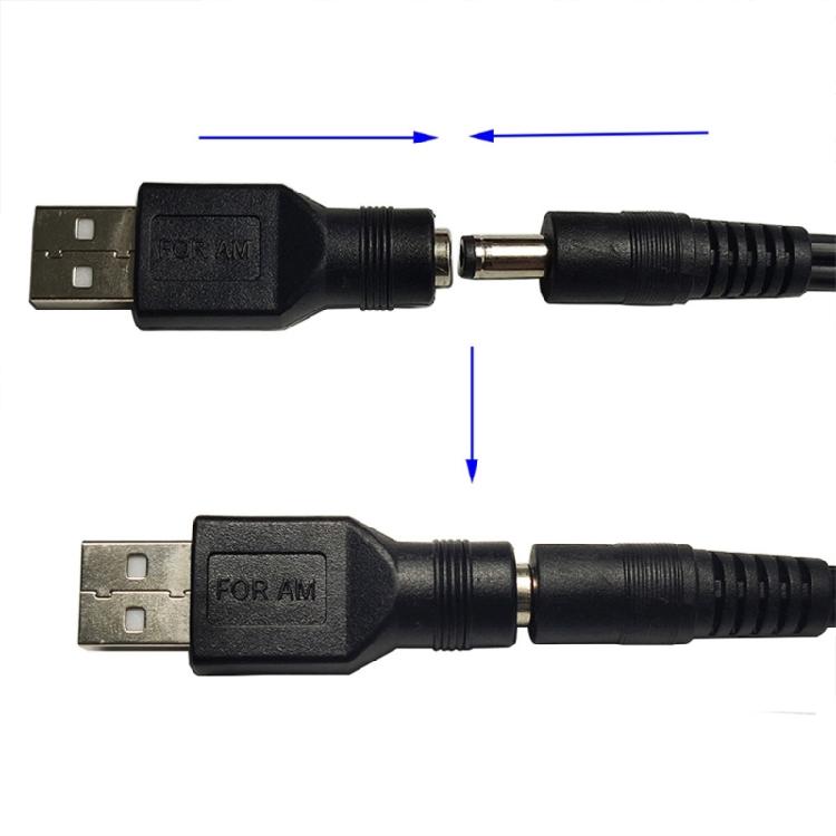 Компактный USB-адаптер-преобразователь для зарядки, с разъемом USB Male на DC Female, 4,8 см, аксессуары