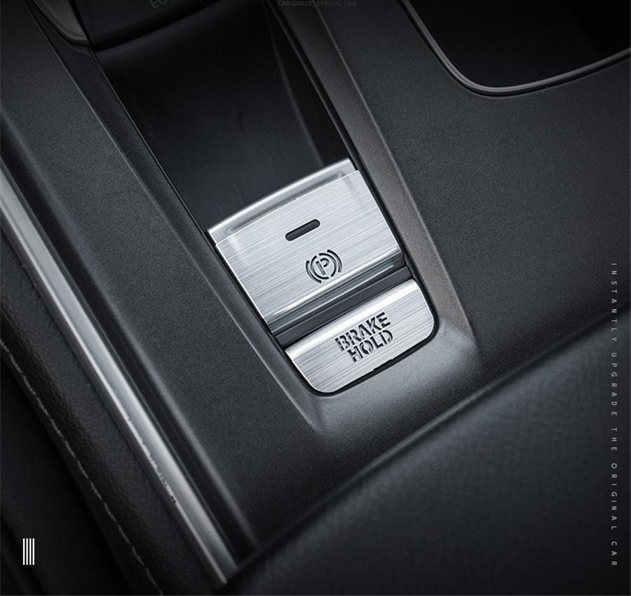 2 шт. Алюминиевая накладка на кнопку P Gear BRAKE HOLD для Honda Accord 2018-2019 Красный