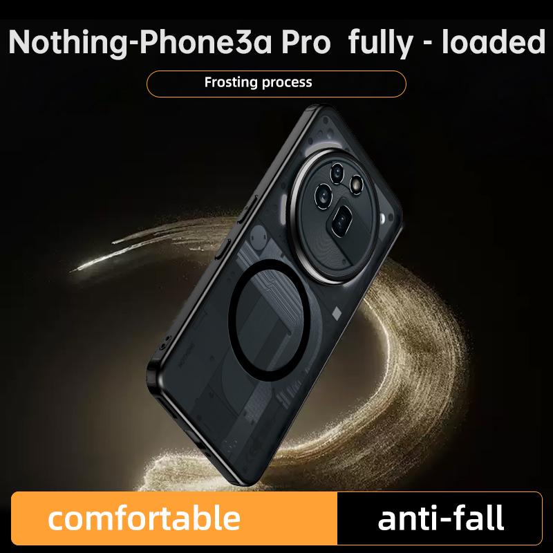 Полупрозрачный ударопрочный чехол для Nothing Phone 3A Pro 6,67 дюйма, ТПУ, матовая рамка, магнитная беспроводная зарядка, пластиковая задняя крышка