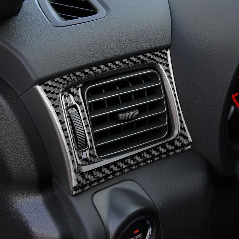 Carbon Fiber Co-pilot Dashboard Air Vent Outlet Glove Box Handle Sticker For Subaru Impreza Car Interior Decoration Accessories