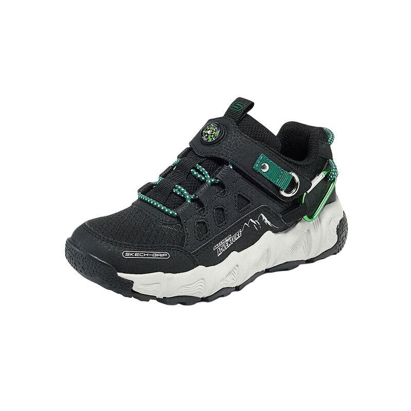 Skechers Детские мальчишеские удобные универсальные дышащие низкие уличные ботинки Детская обувь Черные 406433L-BKGR