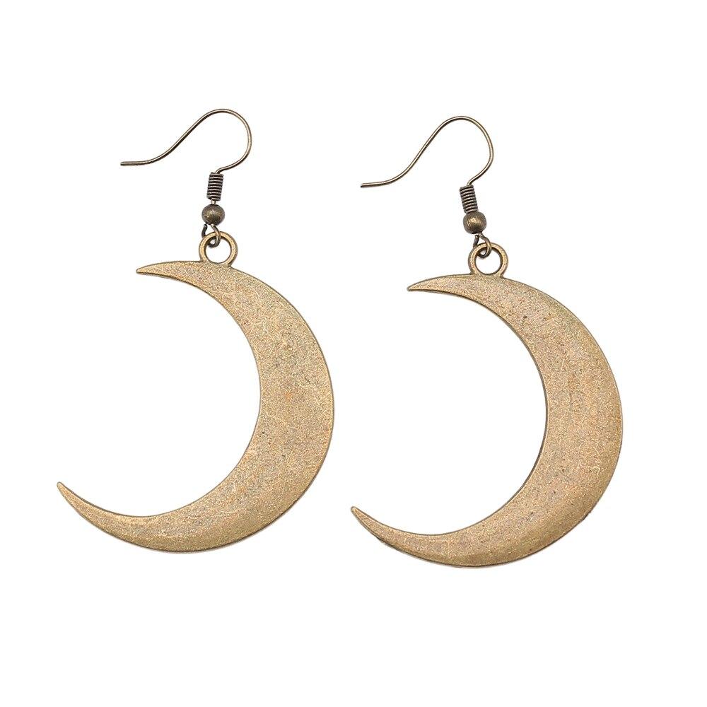 1 пара подвесок со звездами и луной для женщин, модные серьги, висячие серьги