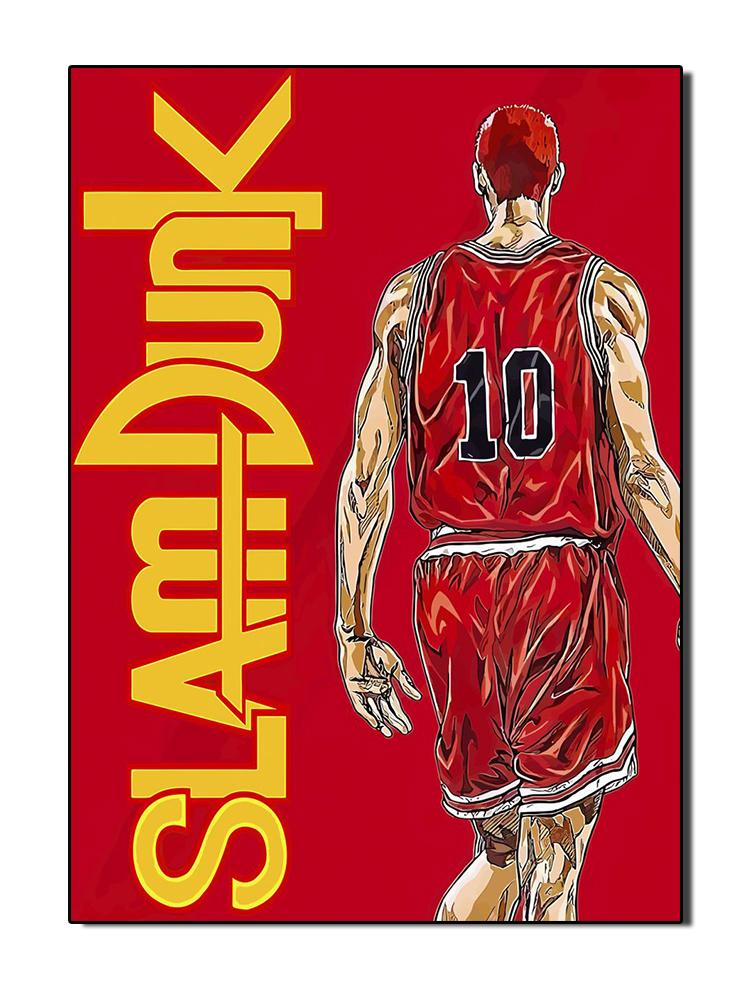 Аниме Slam Dunk плакат и принты, японский фильм, холст, картина, игра в баскетбол, настенная картина для мальчика, детская комната, украшение дома