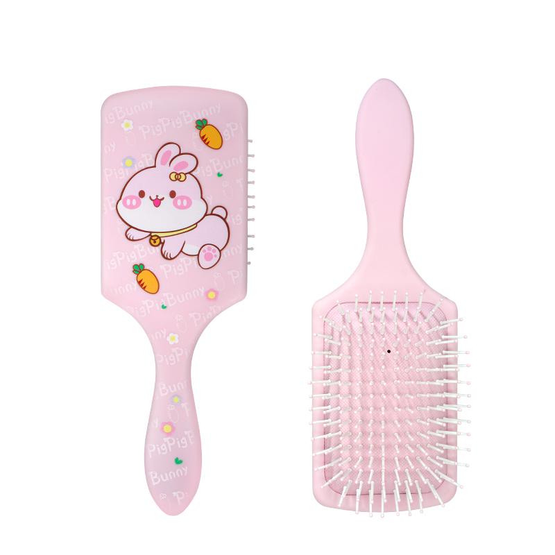Cute Portable Air Cushion Massage Combs Hairbrush Cartoon Children Comb Foldable Hair Brush Anti-static Hairdressing Tool Kids