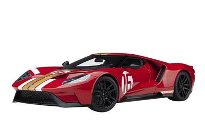 AUTOart Ford GT Alan Mann Heritage Edition Stripe Готовый продукт 1/18 Красный/Золотой
