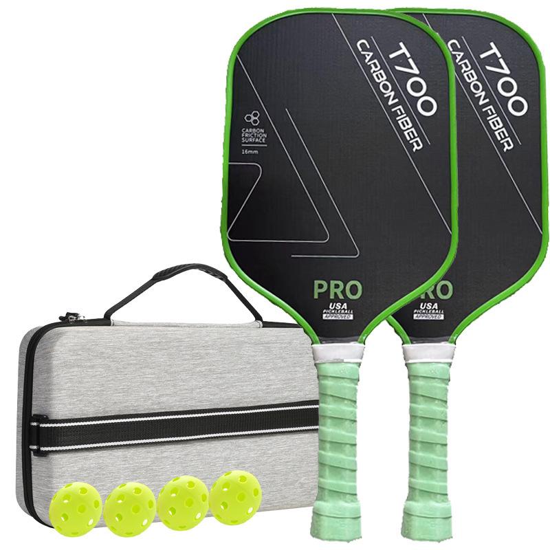 T700 Carbon Fiber Cloth Grain Matte One-Piece Non-Slip 16mm Thick 40cm 230g USA Approved Competition-Use Pickleball Paddle