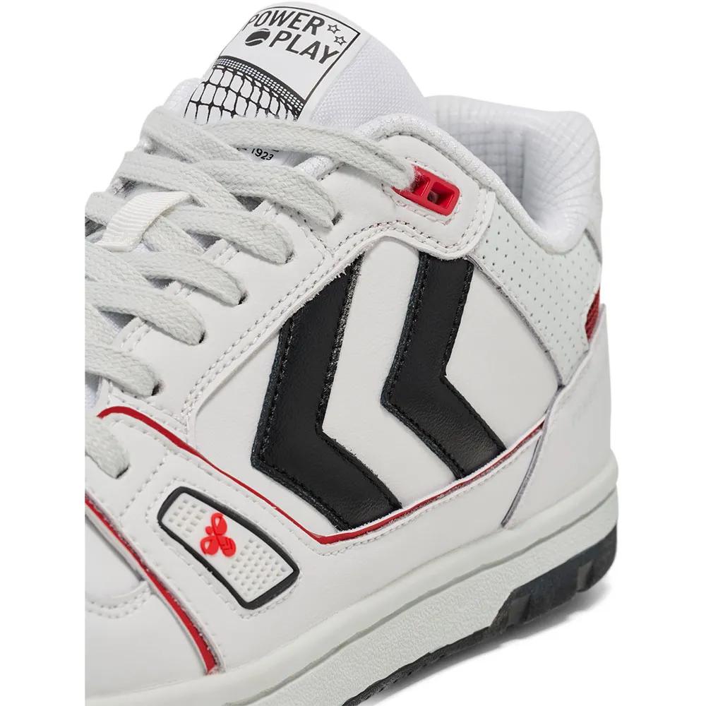 Hummel power play lx-e sneakers coated leather White/Anthracite