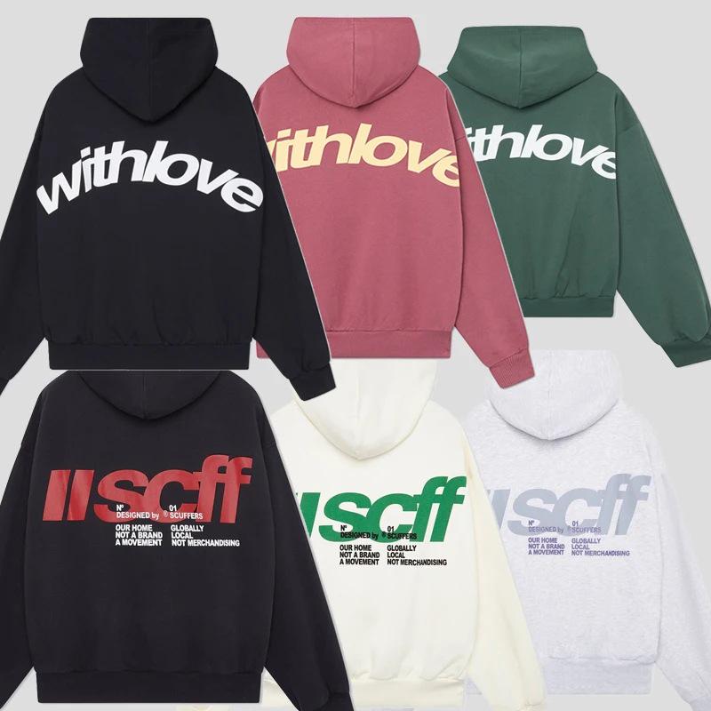 Unisex Trendy Loose-Fit American Letter Hoodie