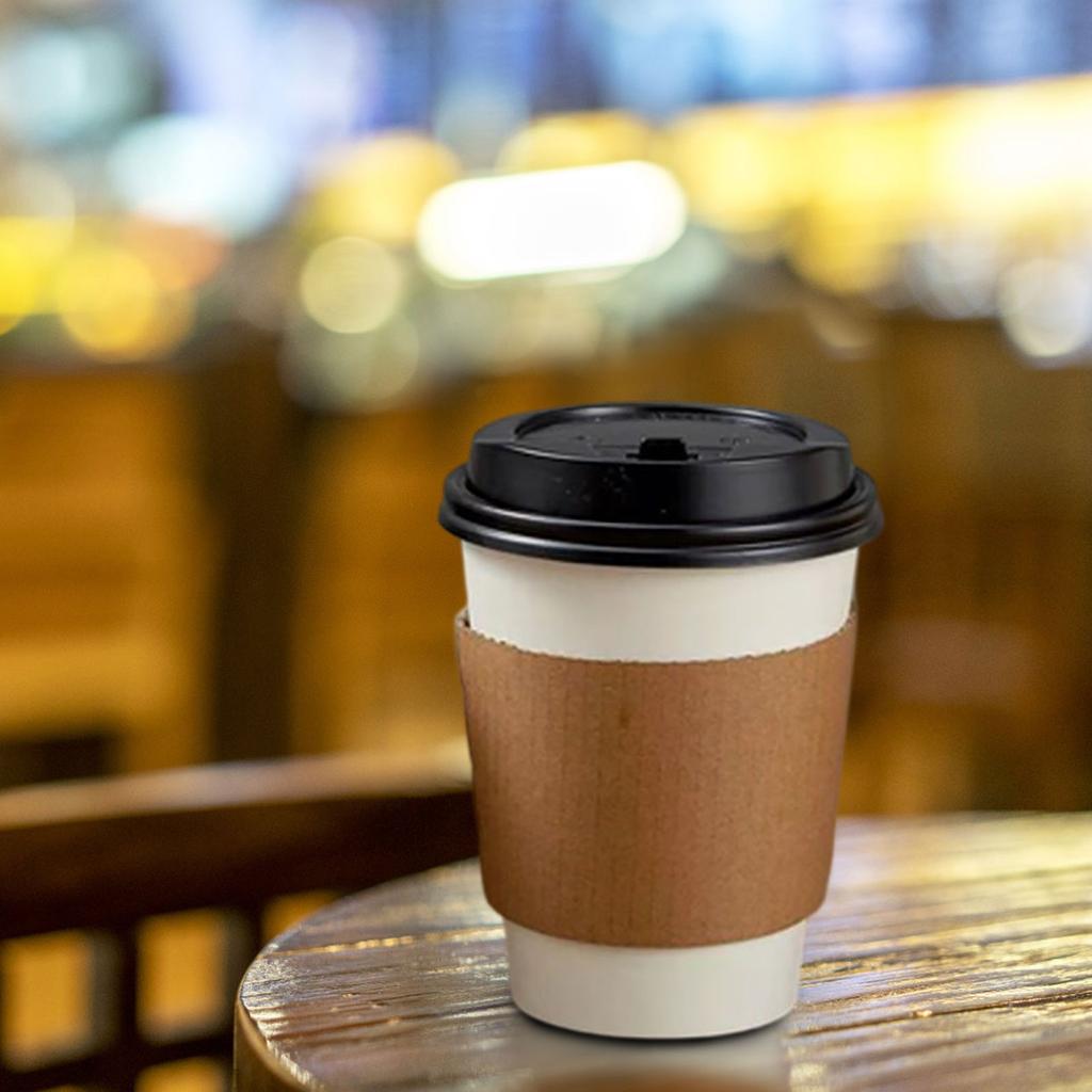 Бумажный стаканчик, Одноразовый стаканчик, Стаканчик для воды, С крышкой и крышкой, Подходит для пикников, барбекю, путешествий и мероприятий