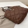 Women Padded Hobo Handbag Casual Crossbody Bag Diamond Quilted Tote Bag Padding Shoulder Bag Slouchy Travel Bag