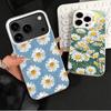 Эстетика цветов ромашки Ударопрочный чехол для телефона для iPhone 17 Air 16 16E 15 Pro Max 14 Plus 13 Mini 12 Задняя крышка Противоударный Funda