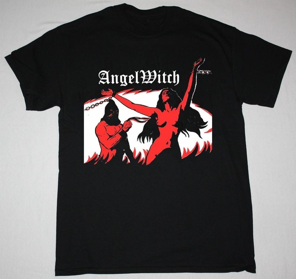 Редкая футболка с постером группы Angel Witch Unisex Концертный Все размеры LO392 Унисекс футболка