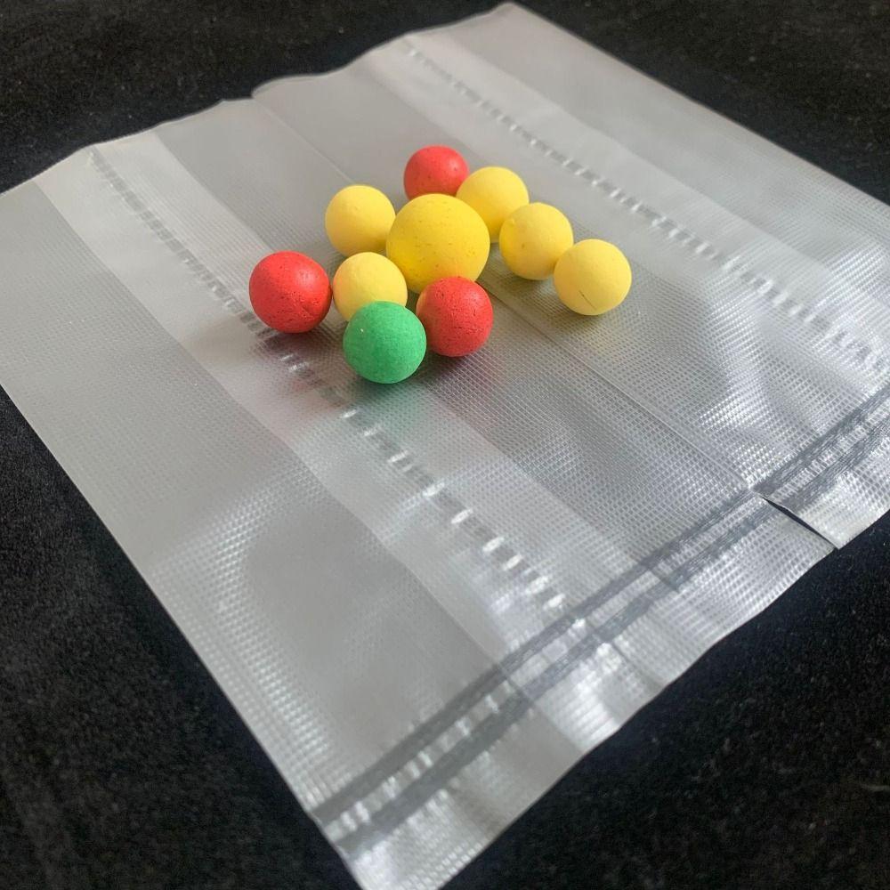 100PCS Embosssed Film Carp Fishing Bait Bag PVA Water Soluble Sack Water-soluble Bag  Carp Fishing