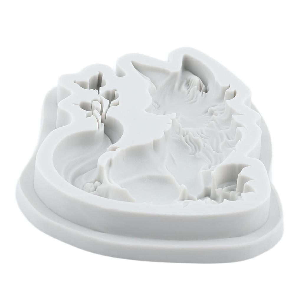 Животное Лиса Силиконовые формы Форма для мастики Лиса Инструменты для украшения торта Топпер для кекса Конфета Шоколад Форма для гампасты