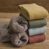Women's Solid Color Thick Winter Knee-High Cotton Socks