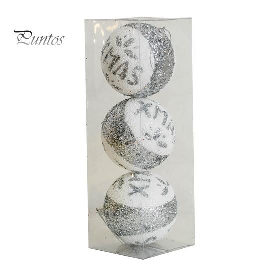 3 шт., 8 см, небьющиеся рождественские шары, украшения с ремешком, большой шар, подвесные подвески для рождественской елки, праздничное украшение, подарок на Новый год 2024