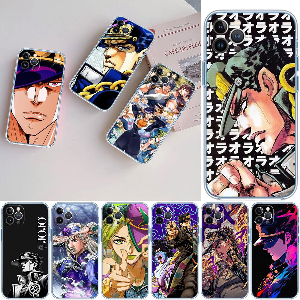 BF74 JoJos Bizarre Adventure Soft Shell Transparent Phone Case for Samsung Galaxy A04 A04S A14 A23 A34 A54 M23 M33 M52 M53