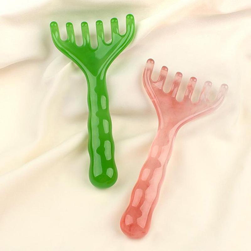 Head Massager Resin Deer Antlers Scalp Massage Gua Sha Head Relax Relief Stress Improve Sleep Scalp Scraping Massager