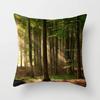 Sunshine Forest Landscape Printed Throw Pillow Cover Sofa Decoration Car Office Seat Cushion  Room Home Decor