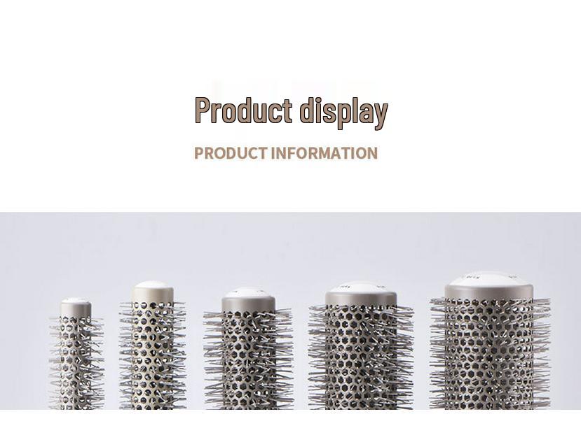 Круглая алюминиево-керамическая щетка для укладки, завивки и парикмахерского искусства