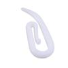 200PCS White Plastic Curtain Hooks Rings For Hanging Window Curtains In Home Office Car Durable Hangers Replacement Parts For Curtain Rods
