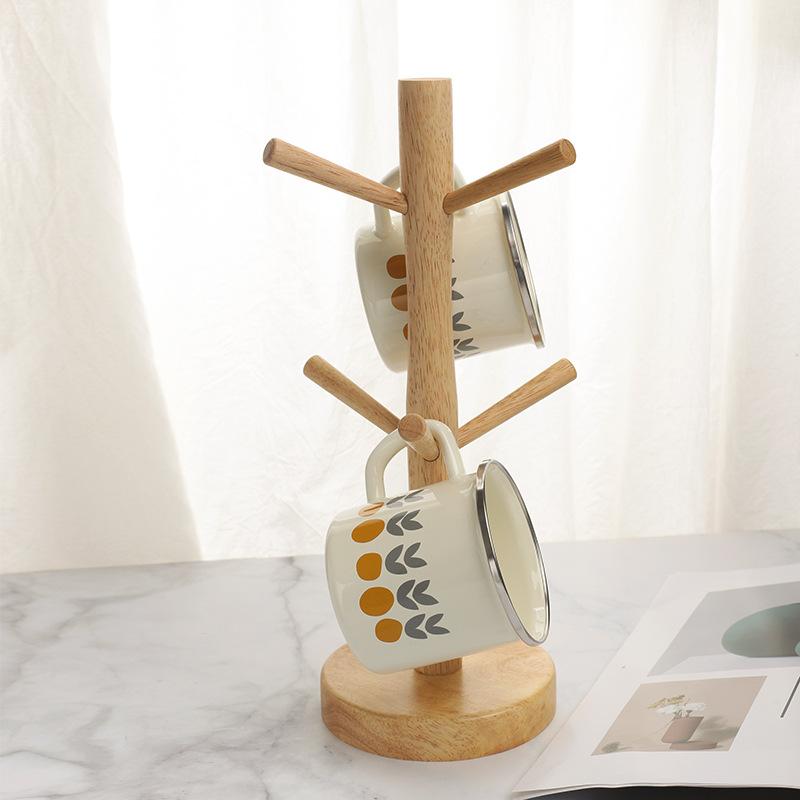 Подстаканник из цельного дерева, подстаканник для чая из стекла, деревянный настольный переносной подстаканник для слива, креативная стойка для хранения украшений для дома
