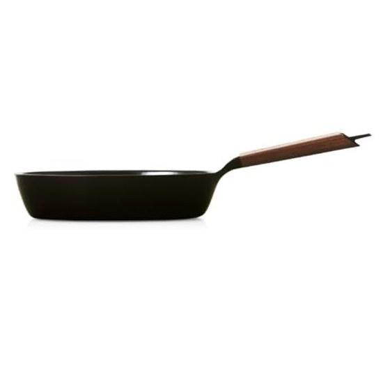 Vermicular Frying Pan 28cm Deep Type Walnut GasIH Compatible Cast Iron Enamel FP28D-WN